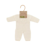 Miniland Knitted Doll Pyjamas 40cm  White - Modern Teaching Aids NZ