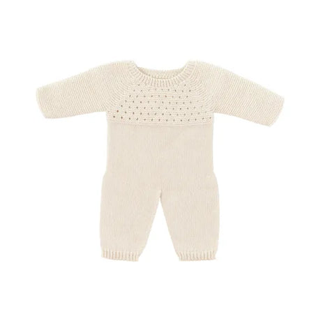 Miniland Knitted Doll Pyjamas 40cm  White - Modern Teaching Aids NZ