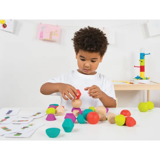 Towering Wooden Blocks - 30 pieces - Modern Teaching Aids NZ