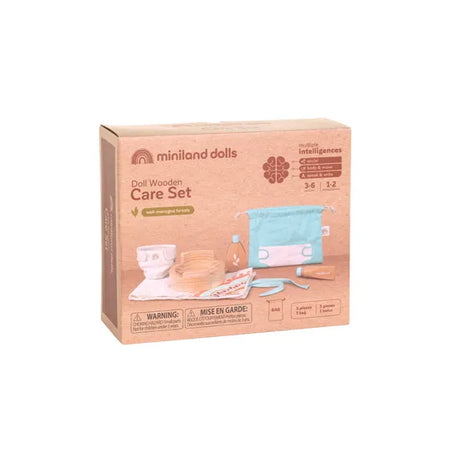 Miniland Doll Wooden Care Set - Modern Teaching Aids NZ
