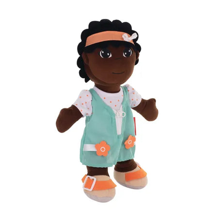 Diversity Fastening Soft Doll African Girl - Modern Teaching Aids NZ