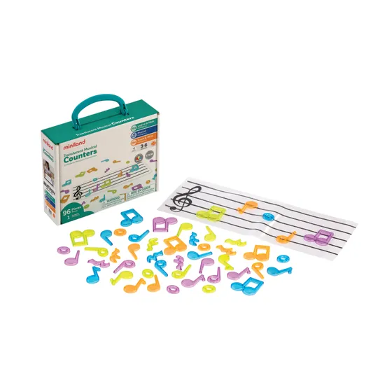 Translucent Musical Counters - 97 pieces - Modern Teaching Aids NZ