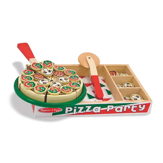 Melissa & Doug - Pizza Party Cutting Food