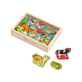 Melissa & Doug Wooden Animal Magnets