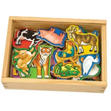 Melissa & Doug Wooden Animal Magnets