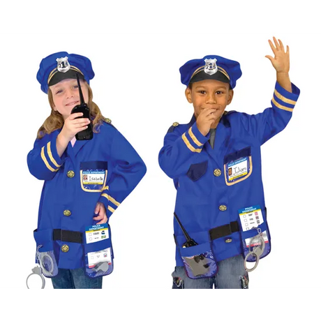 Melissa & Doug Police Officer Role Play Costume Set Single - Modern Teaching Aids NZ