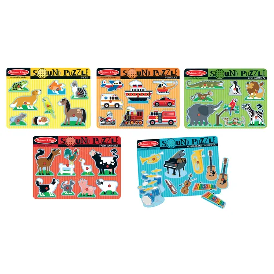 Melissa & Doug Sound Puzzles Set of 5