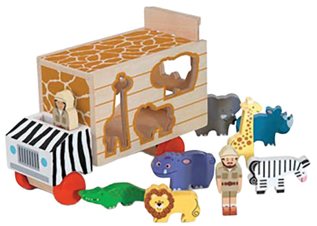 M&D - Animal Rescue Shape Sorting truck - Modern Teaching Aids NZ