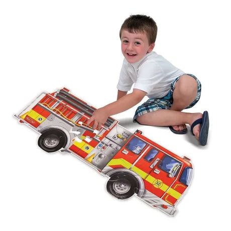 Melissa & Doug Giant Fire Truck Floor Puzzle - 24 Pieces