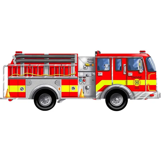 Melissa & Doug Giant Fire Truck Floor Puzzle - 24 Pieces