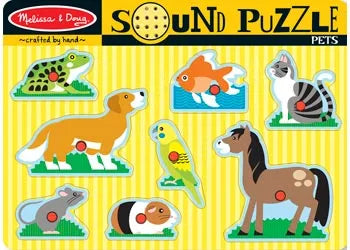 M&D - Pets Sound Puzzle - 8pc - Modern Teaching Aids NZ