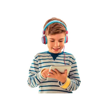 Kid Safe Headphones Blue - Modern Teaching Aids NZ