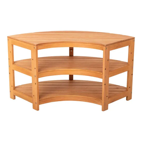 Harmony Education - Outdoor Shelf - Curved - Modern Teaching Aids NZ