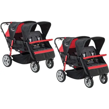 Max & Rosie Quad Multi-Seat Stroller Set of 2