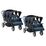Max & Rosie Multi-Seat Stroller Hexa Blue - Set of 2