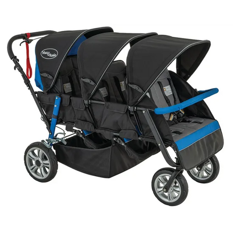 Max & Rosie Hexa Multi-Seat Stroller Blue - Modern Teaching Aids NZ