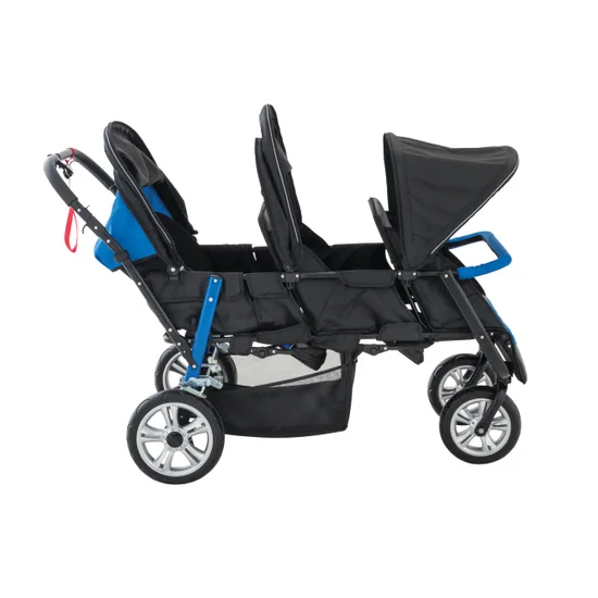Max & Rosie Hexa Multi-Seat Stroller Blue - Modern Teaching Aids NZ