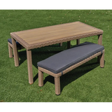 Harmony  Outdoor Wicker Table and Benches