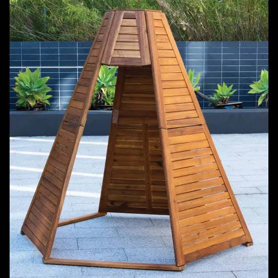 Harmony - Outdoor Wooden Teepee - 176x153x162cm - Modern Teaching Aids NZ