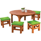 Harmony Education Outdoor Round Table and Grass Stools - Modern Teaching Aids NZ