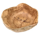 Natural Wooden Bowls - Set of 3