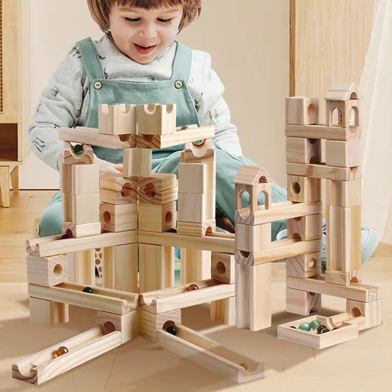 Unit Block Marble Run 40 Pieces