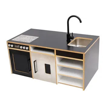 MTA Kitchen & Laundry Play Station - Black - Modern Teaching Aids NZ