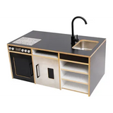 MTA Kitchen & Laundry Play Station - Black - Modern Teaching Aids NZ