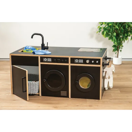 MTA Kitchen & Laundry Play Station - Black - Modern Teaching Aids NZ
