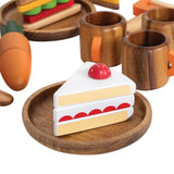MTA Wooden Food & Crockery Set 47 Pieces - Modern Teaching Aids NZ