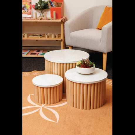Natural Spaces Nesting Tables Set of 3 - Modern Teaching Aids NZ