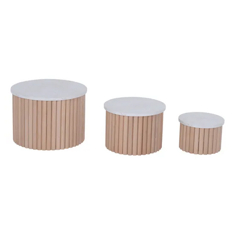 Natural Spaces Nesting Tables Set of 3 - Modern Teaching Aids NZ