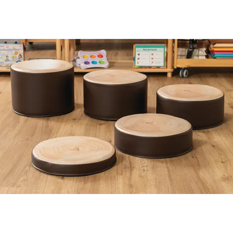 Log Stepping Stones 5 Pieces - Modern Teaching Aids NZ