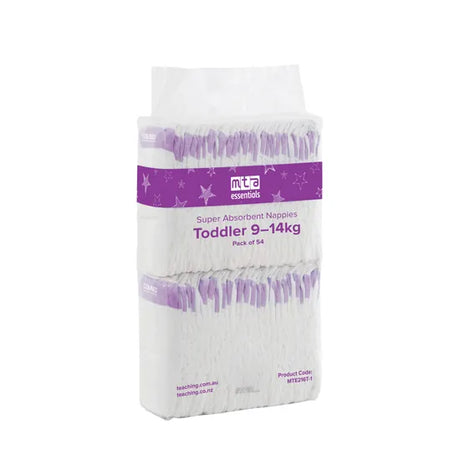 MTA Essentials Nappies Toddler 9-14 kg - Pack of 54 - Modern Teaching Aids NZ