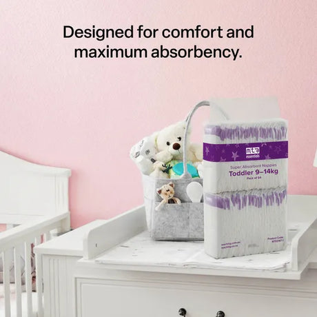 MTA Essentials Nappies - Toddler, 9-14 kg, Pack of 216