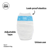 MTA Essentials Nappies - Crawler, 6-11 kg, Pack of 256