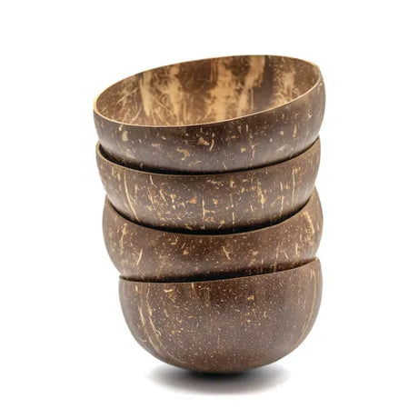 Brown Coconut Bowls - Pack of 4 - Modern Teaching Aids NZ