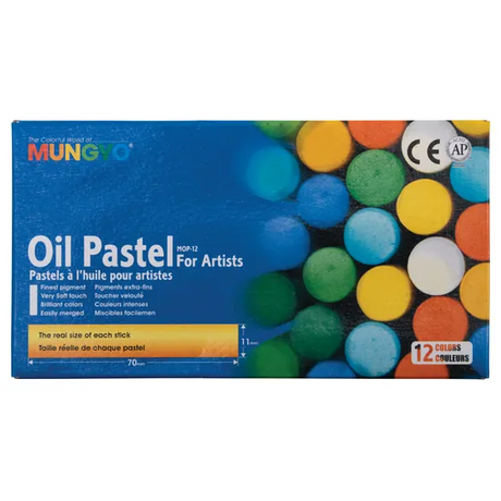 Mungyo Oil Pastels - 12 Colours - Modern Teaching Aids NZ