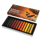 Mungyo Soft Pastels, Earth Tone - Box of 12 - Modern Teaching Aids NZ