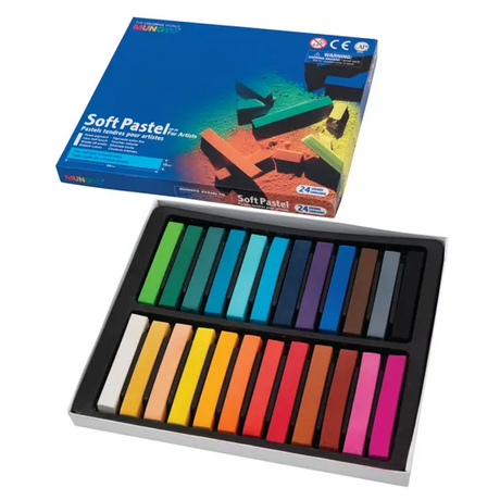 Mungyo Soft Pastels, Assorted - Box of 24 - Modern Teaching Aids NZ