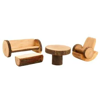 Natural Wooden Living Room 4 Pieces - Modern Teaching Aids NZ