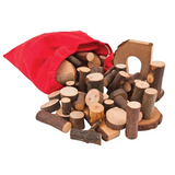 Tree Blocks 36 Pieces Sanded and Oiled - Modern Teaching Aids NZ