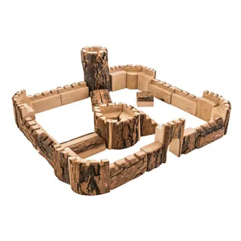 Wooden Castle - 35 Pieces - Modern Teaching Aids NZ
