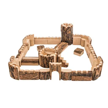 Wooden Castle - 35 Pieces - Modern Teaching Aids NZ
