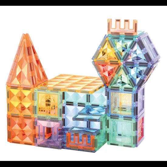 Magnetic Tiles & Car Set 100 Pieces - Modern Teaching Aids NZ