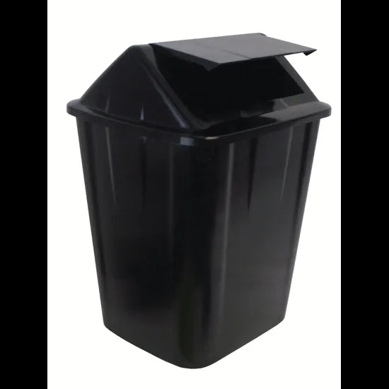 Swing Top Bin Black - 32 L - Modern Teaching Aids NZ