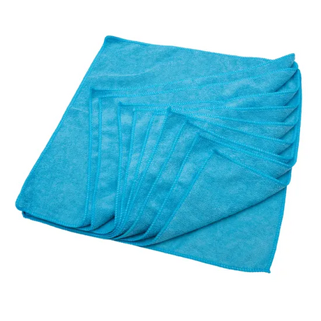 Microfibre Cloth Blue - Pack of 10 - Modern Teaching Aids NZ