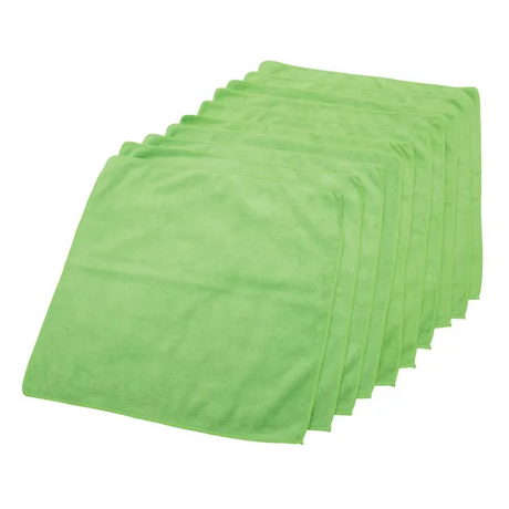 Microfibre Cloth Green - Pack of 10 - Modern Teaching Aids NZ