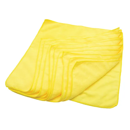 Microfibre Cloth Yellow - Pack of 10 - Modern Teaching Aids NZ