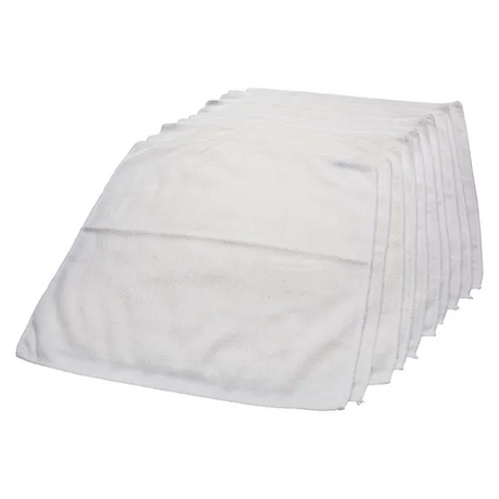 Microfibre Cloth White - Pack of 10 - Modern Teaching Aids NZ